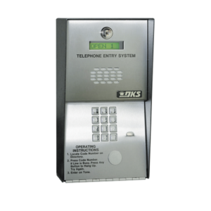 Audioportero Telefónico DKS Para 600 números Telefónicos / Control Para 2 Puertas / Gabinete Para Sobreponer/ Marcación a 16 Digitos / Linea Análoga o Digital