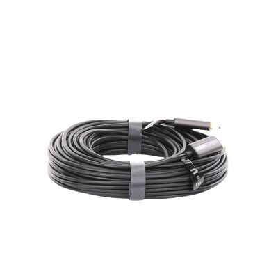 Cable HDMI de 30 Metros (98.43 Pies) por Fibra Óptica 4K@60Hz | Fibra de 4 Núcleos + Cobre EstaÑado de 7 Núcleos | Compatible con HDMI 2.0 | Alta Velocidad 18 Gbps | 3D | HDR | Carcasa de Zinc | Premium | 2 AÑos de GarantÍa - Image 2