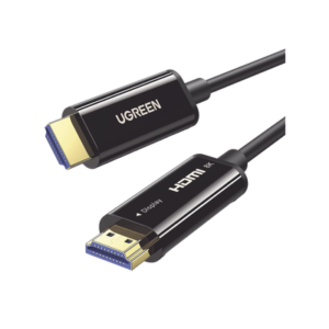 Cable HDMI de 10 Metros (32.81 Pies) por Fibra Óptica 8K@60Hz / Fibra de 4 Núcleos + Cobre Estañado de 7 Núcleos / Compatible con HDMI 2.1 / Alta Velocidad 18 Gbps / 3D / HDR / Caja de Aleación Zinc / Premium
