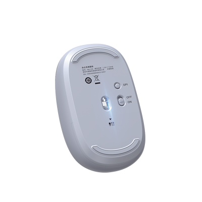 Mouse Inalámbrico 2.4G 800/1200/1600/2400 DPI | Función de 3 botones | Alcance 10m | Silencioso | Ergonómico | Anti-caída y Anti-interferencias | Batería Alcalina AA incluida | Color Dusty Blue. - Image 2