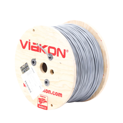 Cable 2 x 18 AWG / Blindado / 305 Metros (1000 Pies) / Riser / UL / Color Gris / Hecho en México - Image 3