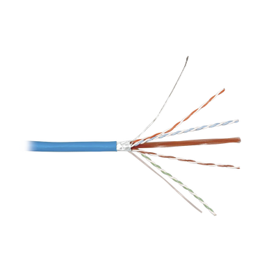 Bobina de Cable Blindado F/UTP de 4 Pares, Z-MAX, Cat6A, Soporte de Aplicaciones 10GBase-T, CMR (Riser), Color Azul, 305 Metros (1000 Pies) - Image 2