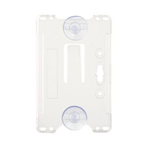 Porta tarjeta de plastico ABS / Transparente / Compatible con tarjetas ACCESSCARDEPC / PROCARDX o Formato CR80