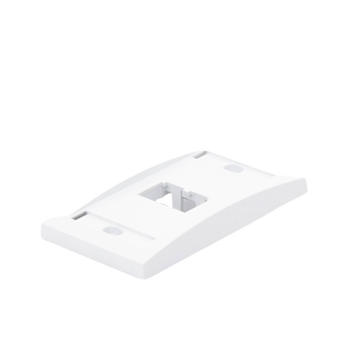 Placa de Pared Vertical Ejecutiva, Salida Para 2 Puertos Mini-Com, Con Espacios Para Etiquetas, Color Blanco - Image 5