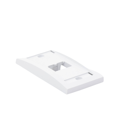 Placa de Pared Vertical Ejecutiva, Salida Para 2 Puertos Mini-Com, Con Espacios Para Etiquetas, Color Blanco - Image 8