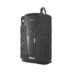 UPS de 425 VA/255 W, Topología Standby, Entrada 120 Vca NEMA 5-15P, Tipo Gabinete Compacto, Con 8 Tomas NEMA 5-15R