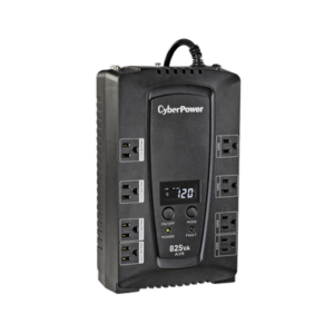 UPS de 825 VA/450 W, Topología Línea Interactiva, Entrada 120 Vca NEMA 5-15P, Tipo Gabinete Compacto, Con 8 Tomas NEMA 5-15R