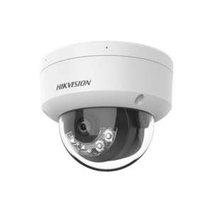 [Dual Light] Domo IP 6 Megapixel / Lente 2.8 mm / 30 mts IR + 30 mts Luz Blanca / Micrófono Integrado / Antivandálico IK08 / ACUSENSE Lite / Exterior IP67 / H.265 / PoE / ONVIF / Micro SD