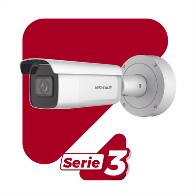 Bala IP 8 Megapixel (4K) / Lente Mot. 2.7 a 13.5 mm / 60 mts IR EXIR / Exterior IP66 / IK10 / DARKFIGHTER / Audio y Alarma I/O / PoE+ / ONVIF / Micro SD / 4 Analíticos: AcuSense, Deteccion Facial, Conteo de Personas por Cruce y Zona - Image 2