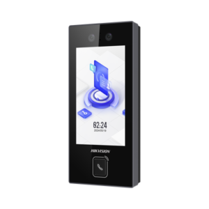 Terminal Facial Min Moe con BOTON DE LLAMADA FÍSICO / 3000 Rostros / Pantalla 4.5" / Administrable en la Nube con Hik-Connect Teams / Exterior IP65 / PoE / WiFi / HIK-IA / SIP Estandar