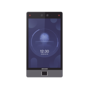 Terminal Facial Min Moe 8" Touch con Lector de Huellas / Delgada y Estética / PoE / 100,000 rostros / Exterior IP65 / Función de Videoportero y Lectura de Códigos QR / Lectura de tarjetas / HIK-IA