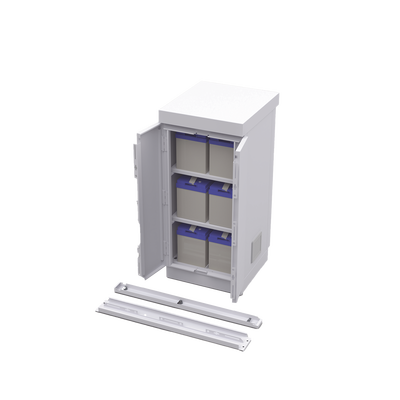 Gabinete de Seguridad de Lámina Galvanizada para Almacenamiento de Baterías (Hasta 6 baterías PL110D12). - Image 5
