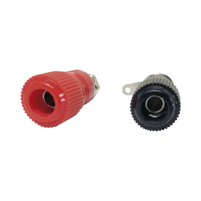 Par de Bornes Negro/Rojo Aislados para Chasis. - Image 2