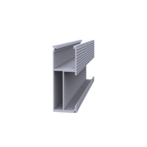 Riel 8 para montaje de módulos fotovoltaicos de aluminio anodizado de 4050mm.
