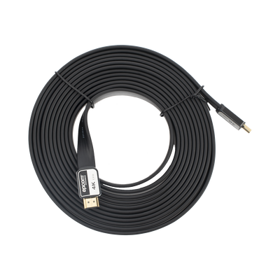 Cable HDMI de 5 Metros (16.40 Pies) | Alta Definición | Versión 2.0 | Alta Velocidad 18Gbps | 4K@60Hz | Conectores Chapados en Oro | Tipo Plano - Image 2