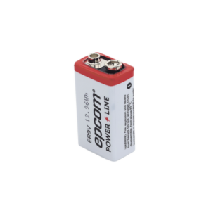 Pila 9V @ 1200 mAh / Alta Capacidad ( No recargable )