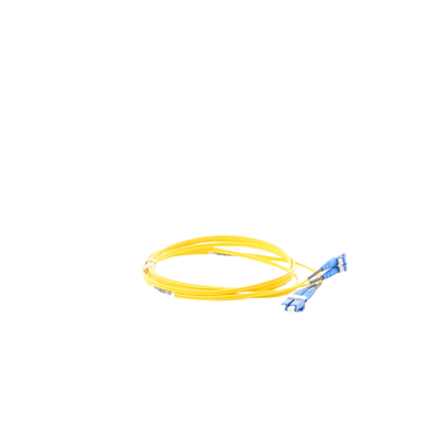 Jumper de Fibra Optica Monomodo 9/125 OS2, LC-LC Duplex, OFNR (Riser), Color Amarillo, 2 Metros (6.56 Pies) - Image 3