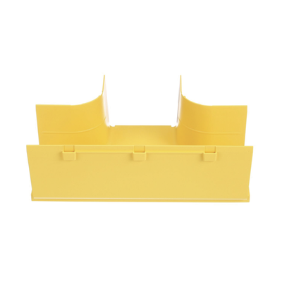 Accesorio en T Horizontal, Con Ángulos a 90º, Para Canaletas FiberRunner™ 4X4, Color Amarillo - Image 4