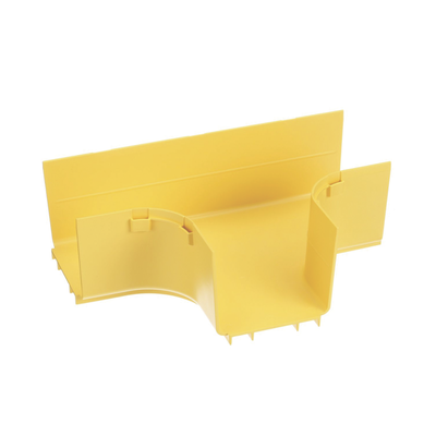 Accesorio en T Horizontal, Con Ángulos a 90º, Para Canaletas FiberRunner™ 4X4, Color Amarillo - Image 3
