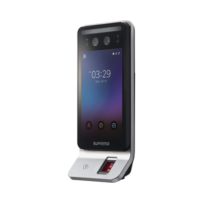 Lector Multi-tecnologia con detector de cubrebocas- Reconocimiento Facial, Huella, Tarjeta Móvil y lector de RFID(125kHz EM & 13.56 Mhz MIFARE) Compatible con BioStar2, Uso para Control de Acceso y Asistencia - Image 2