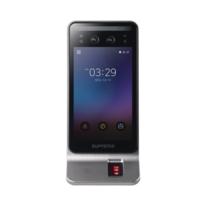 Lector Multi-tecnologia con detector de cubrebocas- Reconocimiento Facial, Huella, Tarjeta Móvil y lector de RFID(125kHz EM & 13.56 Mhz MIFARE) Compatible con BioStar2, Uso para Control de Acceso y Asistencia