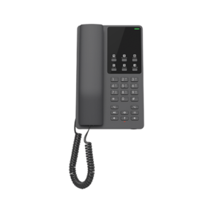 Teléfono IP Hotelero, 2 líneas SIP con 2 cuentas, codec Opus, IPV4/IPV6, color negro, con gestión en la nube GDMS