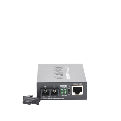 Convertidor de Medios 1000 Mbps UTP/Fibra Óptica Mono-Modo Hasta 20 Km, Conector SC - Image 4