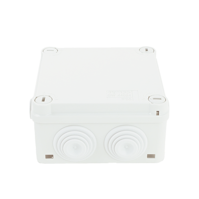 Caja Estanca de PVC Para Derivación y Conexión, 6 Entradas, Tapa con Tornillo de 1/4" de Vuelta, 100x100x50 mm (Área Interna), Uso Exterior IP55, Material que no Propaga el Fuego y Libre de Hálogenos - Image 2