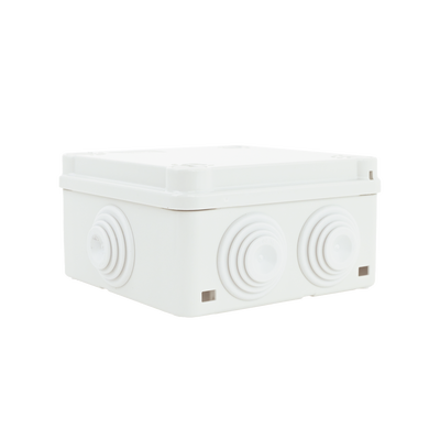 Caja Estanca de PVC Para Derivación y Conexión, 6 Entradas, Tapa con Tornillo de 1/4" de Vuelta, 100x100x50 mm (Área Interna), Uso Exterior IP55, Material que no Propaga el Fuego y Libre de Hálogenos - Image 3