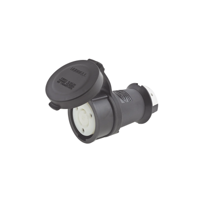 Conector Industrial con Bloqueo de Media Vuelta / 30 A 120/208 V CA / Nema L21-30R / 4 Polos 5 Hilos / Color Blanco y Negro / Grado Industrial - Image 3