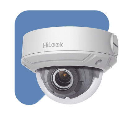 HiLook Series / Domo IP 4 Megapixel / 30 mts IR / Exterior IP67 / PoE / WDR 120 dB / Lente Motorizado 2.8-12 mm / IK10 / MicroSD - Image 2