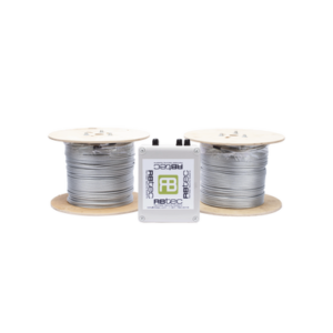 Cable Sensor Perimetral IRONCLAD / 610 m (2,000 ft) / 2 Zonas / Cerca Ciclónica / Sin Falsas Alarmas por Viento / Tarjeta LPU400 / Calibración por Software