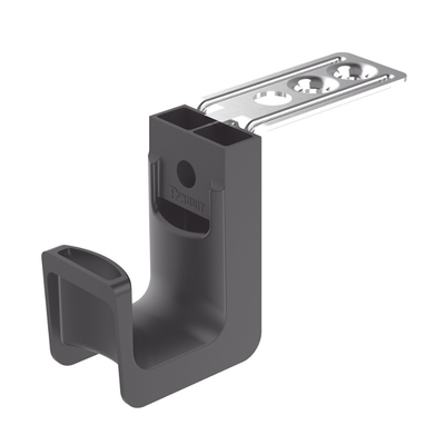 Sujetador STRONGHOLD tipo J (J-Hook), Con Soporte para Montaje en Techo, Para 8 Cables Cat6, Nylon 6.6, Color Negro, Paquete de 50 Piezas - Image 3