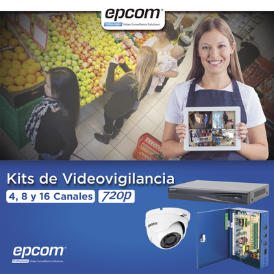 KIT TurboHD 1080p / DVR 8 Canales / 8 Cámaras Eyeball (exterior 2.8 mm) / Transceptores / Conectores / Fuente de Poder Profesional hasta 15 Vcc para Larga Distancia - Image 2