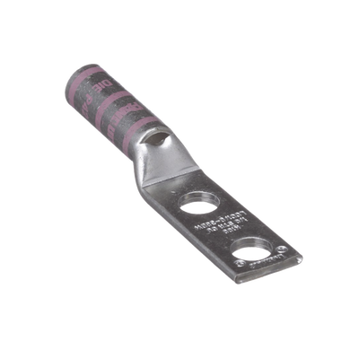Zapata de compresión LCC1/0-38DW-X para cal. 1/0 Awg, Doble barreno para tornillo prisionero de 3/8, 1 Pz - Image 2