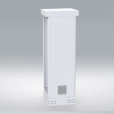Gabinete para Piso, Capacidad, 31 Unidades de Rack, Doble puerta y Postes frontales e intermedios ajustables, Color Blanco, Se envía el Gabinete Armado. - Image 6