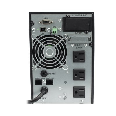 UPS 1000VA/900W Online Doble Conversión /Pantalla LCD / 3 tomas 5-15R / Regulación de Voltaje / Protección RJ45 - Image 3
