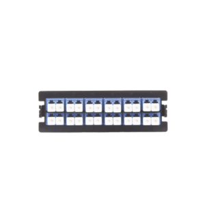 Placa Acopladora para Distribuidor de Fibra Óptica LP-ODF-8024, Incluye 12 Acopladores LC Duplex para Fibra Monomodo