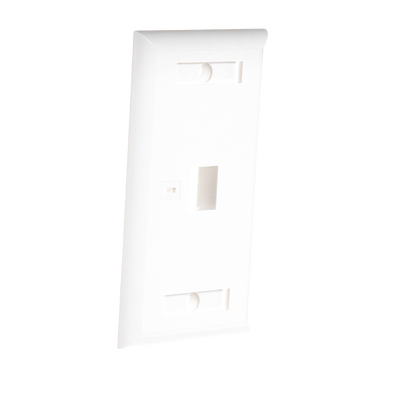 Placa de Pared de 1 Puerto, Keystone, con Espacio para Etiqueta, Color Blanco - Image 3