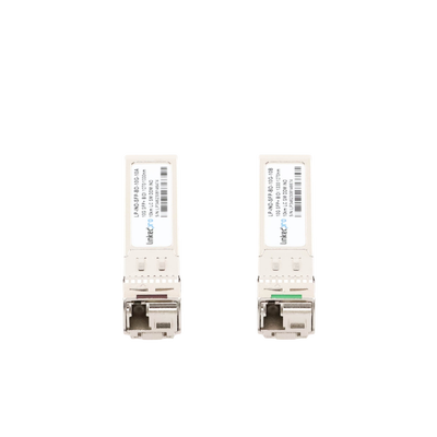 Transceptores Ópticos Industriales Bidireccionales SFP+ (Mini-Gbic) / Monomodo 1270 & 1330 nm / 10 Gbps / 10GBASE / Conector LC/UPC Simplex / DDM / Hasta 10 km / 2 Piezas - Image 2