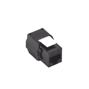 Módulo Jack Keystone Cat6 (Toolless), con Terminación en Ángulo 180 - Color Negro, Compatible con Faceplate y Patchpanel Linkedpro
