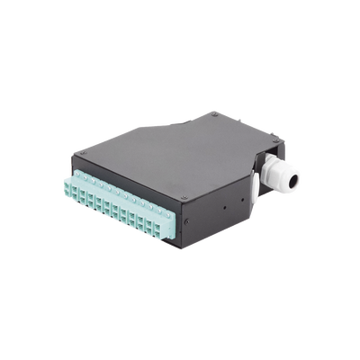 Distribuidor de Fibra Óptica para Riel Din, 12 Acopladores LC/UPC Duplex Multimodo con Charola de Empalme - Image 2