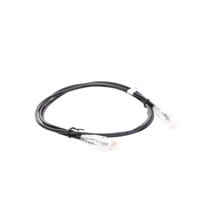 Cable de Parcheo Slim UTP Cat6A - 1 Metro (3.28 Pies) Negro, Diámetro Reducido (28 AWG) - Image 5