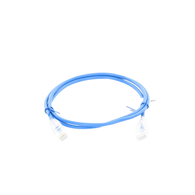 Cable de Parcheo Slim UTP Cat6A - 1 Metro (3.28 Pies) Azul, Diámetro Reducido (28 AWG) - Image 3