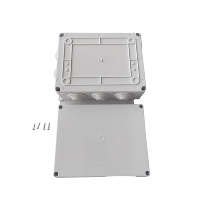 Caja de Derivación-Conexión para Exterior IP66 con 10 Entradas / 200 x 155 x 80 mm / Sellado Seguro con Empaque + 4 Tornillos / Resiste Agua, Polvo y Sol Directo - Image 3