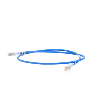 Patch Cord MC6 Modular Cat6 UTP, CM/LS0H, 0.91 Metros (3 Pies), Color Azul, Versión Bulk (Sin Empaque Individual) - Image 2
