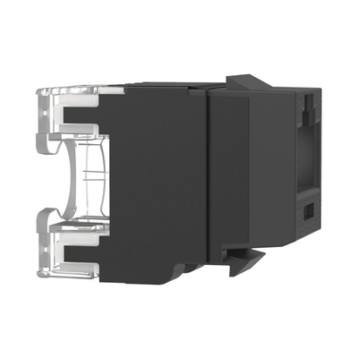 Conector Jack Estilo 110 (de Impacto), Tipo Keystone, Categoría 6A, de 8 Posiciones y 8 Cables, Color Negro - Image 4