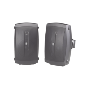 Altavoces de Montaje en Superficie de 2 vias | Woofer 5 in, Tweeter 0.5 in | Semi-Exterior, 6 ohms | Par Color Negro