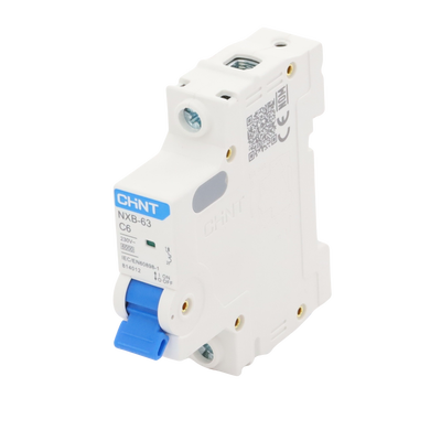Pastilla para Riel Din, 1 Polo, 6 Amp, Vca:110/415v, 6kA, Catálogo: NXB631PC6. - Image 2