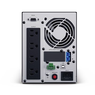 UPS de 1000 VA/900 W, Online Doble Conversión, Entrada 120 Vca NEMA 5-15P, Onda Senoidal Pura, Tipo Torre, Con 4 Tomas NEMA 5-15R - Image 3